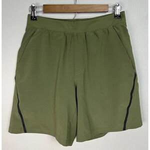 VRST Olive Green Lined Athletic Running Outdoor Shorts Size Small Men’s